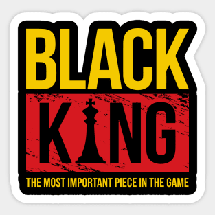 Black King Black History Month Gift For Men Sticker